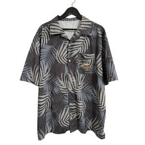 Minnesota Vikings Gray Hawaiian Shirt Men's Size XL